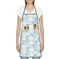 thumbnail image 3 of Pofeuu Cute Cat Print Aprons with Pockets, Cute Aprons for Kitchen, Cooking, Server, Barber, Chef Apron, 3 of 7
