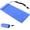Blue, variant on 85 Keys Foldable Rollable Silicone Wired Keyboard, Silent Waterproof Dustproof Lightweight USB Soft Rubber Keyboard for Desktop Laptop Travel, Black
