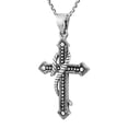 thumbnail image 5 of Faithful Rope Wrap Holy Cross Sterling Silver Necklace, 5 of 6