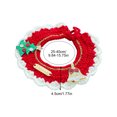 thumbnail image 6 of Gardjoe Hand Crocheted Christmas Pet Bib with Santa Hat Bell and Decorative Bow for Cats Small Dogs Holiday Dress Up Photo Prop, 6 of 8