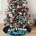 thumbnail image 5 of Picia I Love My Autism Print Christmas Tree Skirt , Christmas Tree Skirt Ornaments for Merry Christmas Holiday Party Decorations Indoor Outdoor-30", 5 of 7