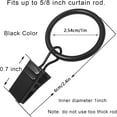 thumbnail image 3 of Hearth & Gear Heavy Duty Fixing Clip For Curtain Rings Hanger Sturdy Steel Curtain Holders Secure Drapery Hooks For Roman Rods Durable Clips Vise Screw 18 Sawhorse Wooden Woodworking Workbench, 3 of 7