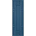 thumbnail image 5 of Ekena Millwork 12"W x 30"H True Fit PVC Hastings Fixed Mount Shutters, Sojourn Blue (Per Pair - Hardware Not Included), 5 of 9