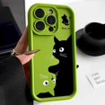 thumbnail image 3 of Soft TPU Phone Case For iPhone 13 Pro Max 11 15 14 12 XR X XS 7 8 Plus SE SE3 14promax 15promax Len Protection Cat Funda Cover, 3 of 5
