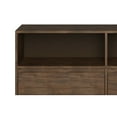 thumbnail image 3 of Simpli Home Chase Modern Industrial Low Bookcase in Rustic Natural Aged Brown, 3 of 8