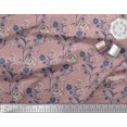 thumbnail image 2 of Soimoi Tissu Georgette Viscose Feuilles & Roses Imprimé Floral 1 Yard 42 Pouces de Large, 2 of 3