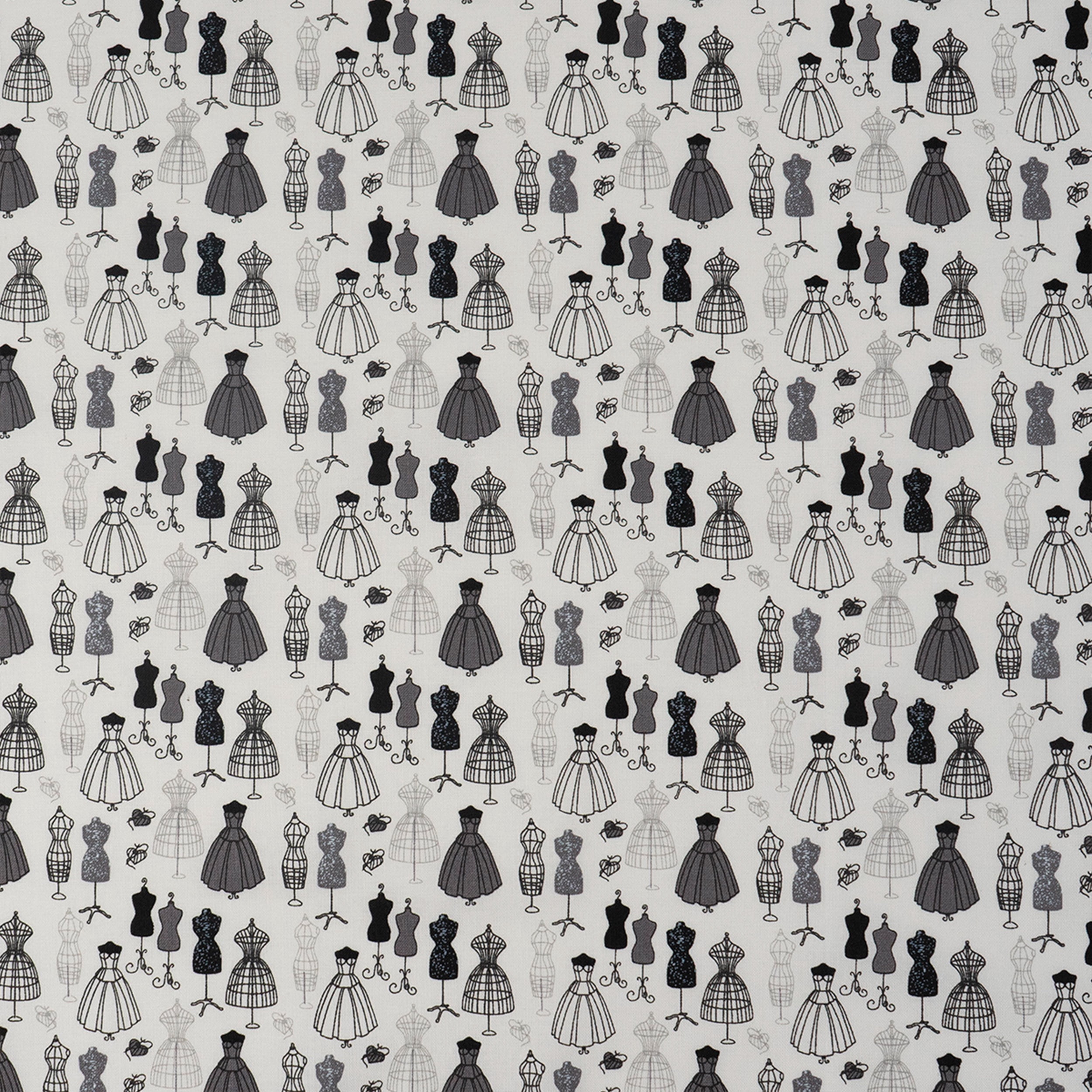 Singer Fabric, 100% Cotton, Sewing & Crafting, 44" Wide, Singer Dress Forms, Cut by Yard