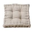 thumbnail image 1 of Cojín de silla de almohada de suave Puf de cómoda para Tatami Sofá Dormitorio Marrón claro Zulema Cojines de suelo, 1 of 7