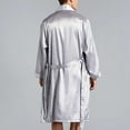 thumbnail image 7 of Donemore Men's Silky Loose Fit Bathrobe Lightweight Pajama Lounge Robe for Home Relaxation, 7 of 7
