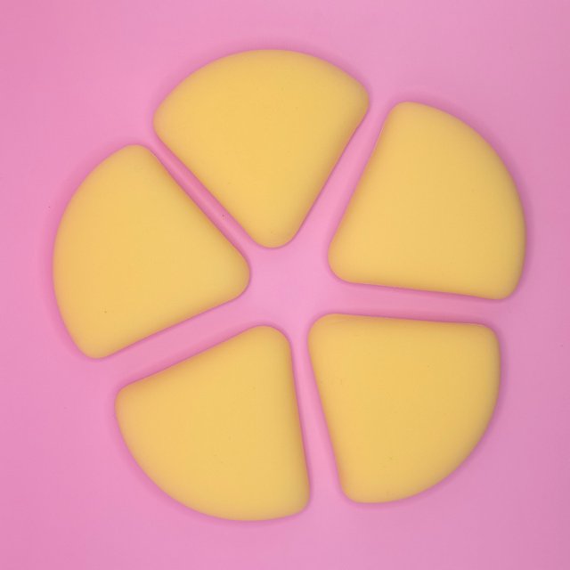 La borla de polvo de malvavisco no come polvo, cojín de aire, base de polvo líquido, maquillaje especial, esponja triangular, uso doble en seco y húmedo