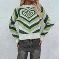 thumbnail image 4 of Puntoco suéter moda mujer manga larga cuello redondo Color a juego tops sueltos blusa suéter de punto liquidación de Navidad Puntoco Puntoco-2426, 4 of 9