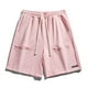 thumbnail image 1 of Ceisia Men's Gift Relaxed Minimalist Cargo Sweat Shorts Mid-Rise Elastic Waist Nylon Spandex Snap Button Side Label Shorts, 1 of 4