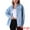 Light Blue, variant on Unique Bargains Women's Casual Denim Jacket with Oversized Pockets S Dark Blue