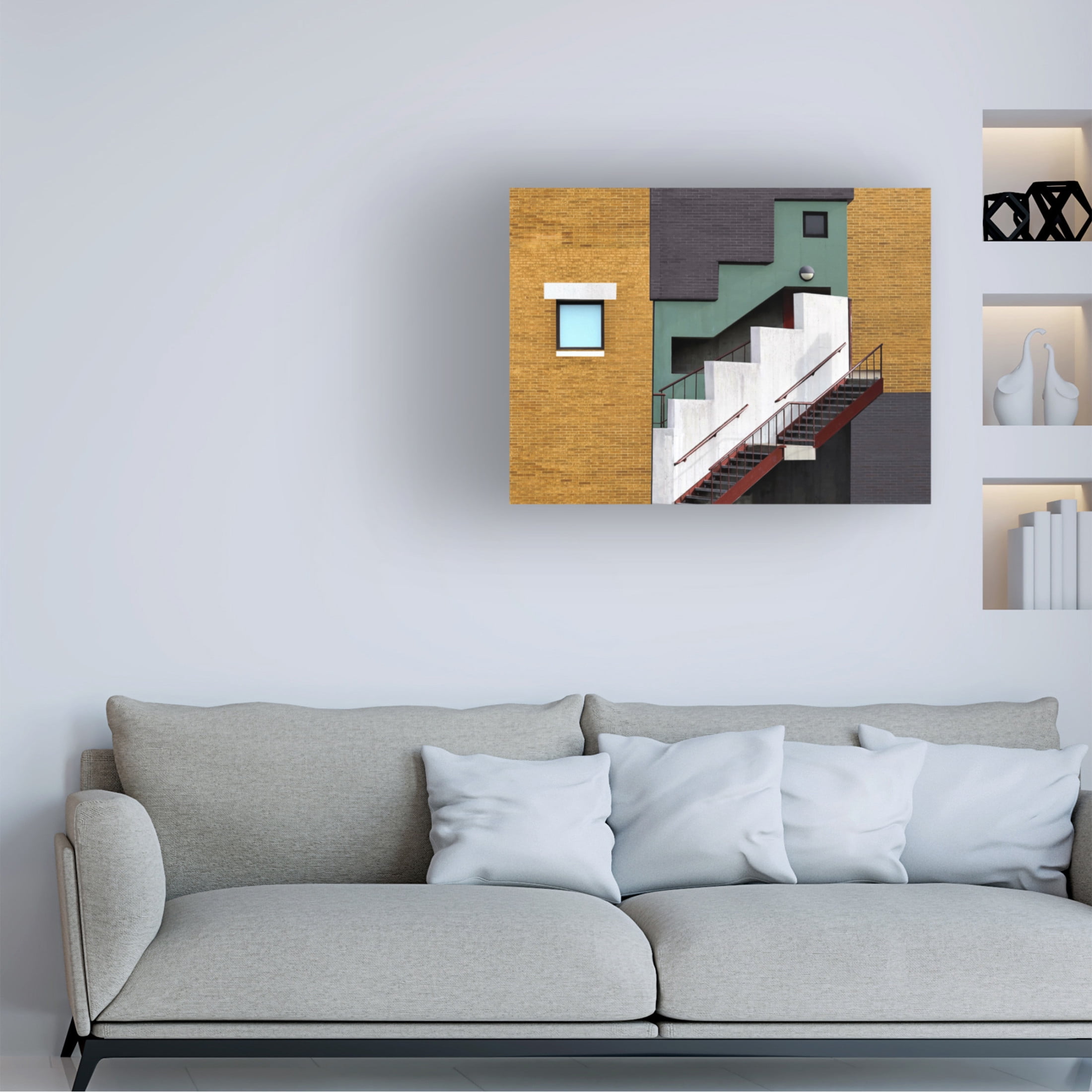 Trademark Fine Art Arnon Orbach Facade - Boston MA Canvas Wall Art