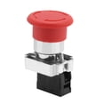 thumbnail image 3 of Botón 2 Uds Señal Roja Botón De Interruptor De Parada De Emergencia 22MM XB5, 3 of 7