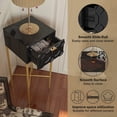 thumbnail image 6 of Boyel Living Small Corner Table with Storage, Side Table Nightstand with Drawer, 11.75'' End Table for Small Space, Bedroom, Living Room, Black, 6 of 10