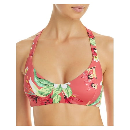 Aqua Swim Womens Floral Halter Bikini Swim Top