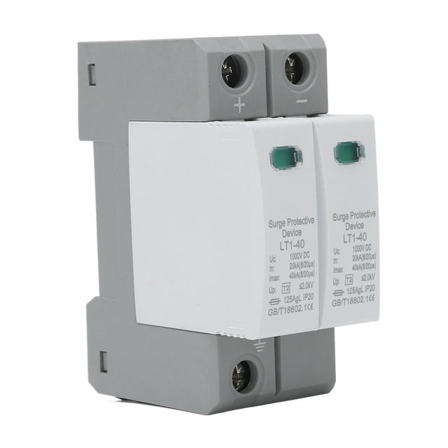 Dispositif de Protection contre les Surtensions DC Design Modulaire Ignifuge Réponse Rapide Arrester 2P 40KA 1000V
