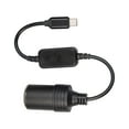 thumbnail image 2 of Decoration USB C Male 5V To 12V Car Cigaret Socket Female Converter (12W Max), 2 of 9