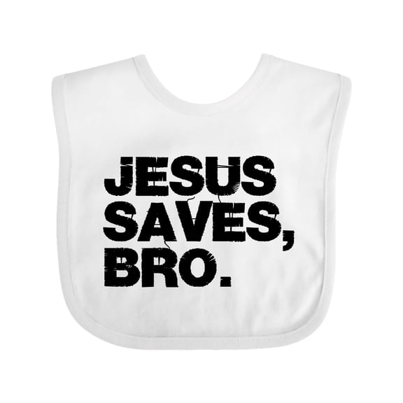 Inktastic Jesus Saves, Bro. Boys or Girls Baby Bib