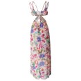 thumbnail image 3 of Vestido largo boho floral maxi dividido para mujer, talla S METRO Zulema  vestido largo, 3 of 8