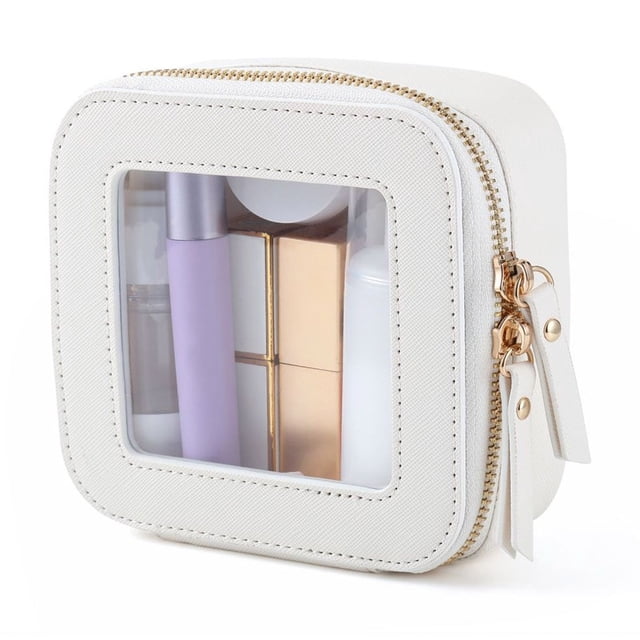 Fiudx Bolsa de Maquillaje, Estuche Compacto y Portátil, Neceser de Material Duradero, Kit de Viaje Organizado, Ideal para Tiempo Libre, para Mujeres Profesionales con Estilo, Fácil de Limpiar.