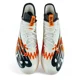 thumbnail image 4 of New Balance Burn X3 White Orange Men's Lacrosse Cleats Size 13 BURNXLO3, 4 of 6