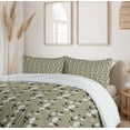 thumbnail image 6 of Ambesonne Floral Duvet Cover Sets, Curvy Garden Flowers, 2-Queen, Khaki White Dark Brown, 6 of 6