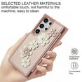 thumbnail image 6 of for Samsung Galaxy S25 Ultra Case Wallet,Women Flip Kickstand Folio Cover RFID Blocking Credit Card Slots Flower Patterned PU Leather Crossbody&Wrist Strap Purse For Samsung Galaxy S25 Ultra,Rosegold, 6 of 9