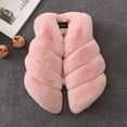 thumbnail image 3 of XIMIN Girls Winter Warm Short Faux Fur Outwear Coat Jacket Vest Cute Toddler Kid Soft Gilet Sleeveless Fleece Fuzzy Gilet Outerwear Fall Waistcoat, 3 of 3