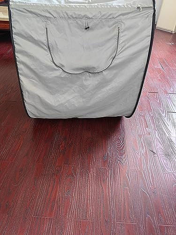 Skywin Bed Tent Twin - Pop Up Privacy Tent for Twin Bed, Collapsible, Breathable, Light Reducing Pongee Bed Canopy for Warm and Cozy Night (Modern Grey)