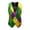Green, variant on 𝐌𝐚𝐫𝐝𝐢 𝐆𝐫𝐚𝐬 Vest for Men Novelty Mask Graphic 3D Print Waistcoat Funny Party Suit Vest for 𝐂𝐚𝐫𝐧𝐢𝐯𝐚𝐥 𝐏𝐚𝐫𝐚𝐝𝐞