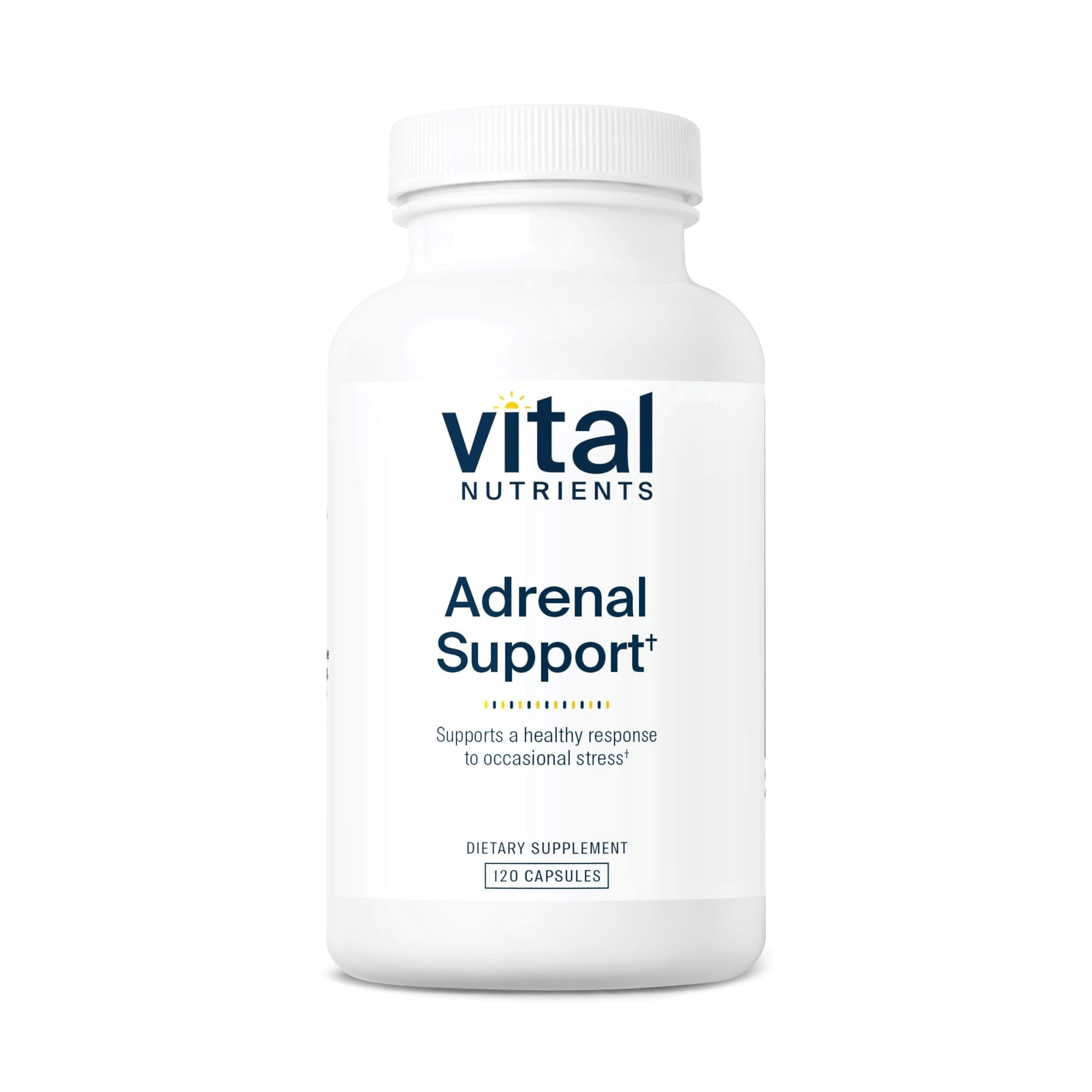 Vital Nutrients Adrenal Support | Adrenal Support Supplements for Gland Function and Cortisol Management | Supports Energy and Stress Levels | Gluten, Dairy, Soy Free | 120 Capsules