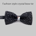 thumbnail image 4 of SIEYIO Mens Adjustable Length Bow Tie Sparkly Rhinestones Crystal Pre-Tied Bowtie Neckwear Banquets Necktie for Wedding Party, 4 of 21