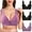 7-Purple, variant on YWDJ Lounge Bras for Women Comfort 3 Pack Front Close Bras No Underwire Sleep Bras Wide Strap Full Coverage Push up Wrap Comfy Bras Padded Plus Size Comfy Bras Solid Lounge Bras Beige 2XL