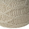 thumbnail image 7 of GDF Studio Biljon Handmade Boho Fabric Pouf, Cream, 7 of 7