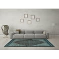 thumbnail image 3 of Ahgly Company Indoor Rectangle Persian Light Blue Traditional Area Rugs, 5' x 8', 3 of 4
