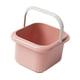 thumbnail image 5 of Baño de pies portátil con asa, bañera de hidromasaje para pies, masaje de pies, spa para pies Rosa, 5 of 9