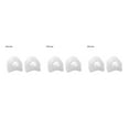 thumbnail image 2 of facefd 1/2/3/5 Toe Separator 2pcs Insoles Ring Separation Hallux Valgus Correction Pad Foot White L 3PCS, 2 of 6