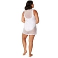 thumbnail image 4 of Women's Swimsuit Cover up Mesh Tank Dress, Tank Dress White, Size: S, Vacay Land, 4 of 5