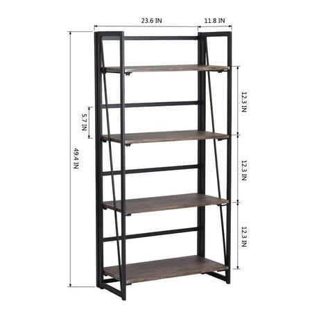 Foldable 4 Tier Ladder Bookshelf Walmart Canada