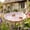 20#Pink, variant on Glazed Ceramic Pollinator Waterer with Stake, Floral Insect Bird Feeder Bath, Sturdy Garden Yard Ornament for Hummingbirds Butterflies, Outdoor Patio Backyard Pollinator Station