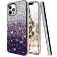 thumbnail image 4 of Compatible with iPhone 14 Pro Max Bling Case Cute Glitter Diamond for Women Girls Rhinestone Sparkle Shiny Crystal Bumper Luxury Protective Cover 3D Handmade Case for iPhone 14 Pro Max Purple, 4 of 9