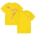 thumbnail image 3 of YMNXA Kids Girls Boys T Shirt Short Sleeve Crew Neck Graphic Print Soft Comfortable Breathable Tee Top For Casual Daily Wear,Yellow,7-8 Years, 3 of 3