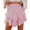 A15 Pink, variant on Women's High Waisted Mini Skirt Ruffle Tiered Layered Short Skirt Flowy Lightweight Elastic Waist Beach Vacation Boho Skirt Casual Summer Party Flare Skirt