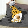 thumbnail image 6 of Fuzoiu Bee Gnome With Sunflower Print Ultra-Soft Micro Fleece Blanket,All Seasons Flannel Throw, Lightweight Blanket for Bed, Sofa, Couch, Movie Night, Camping, and Travel-50"x40", 6 of 7