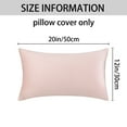 thumbnail image 5 of Unique Bargains Set of 4 Solid Velvet Pillowcases Modern Decorative Throw Pillow Covers Pink/Beige 12" x 20", 5 of 6