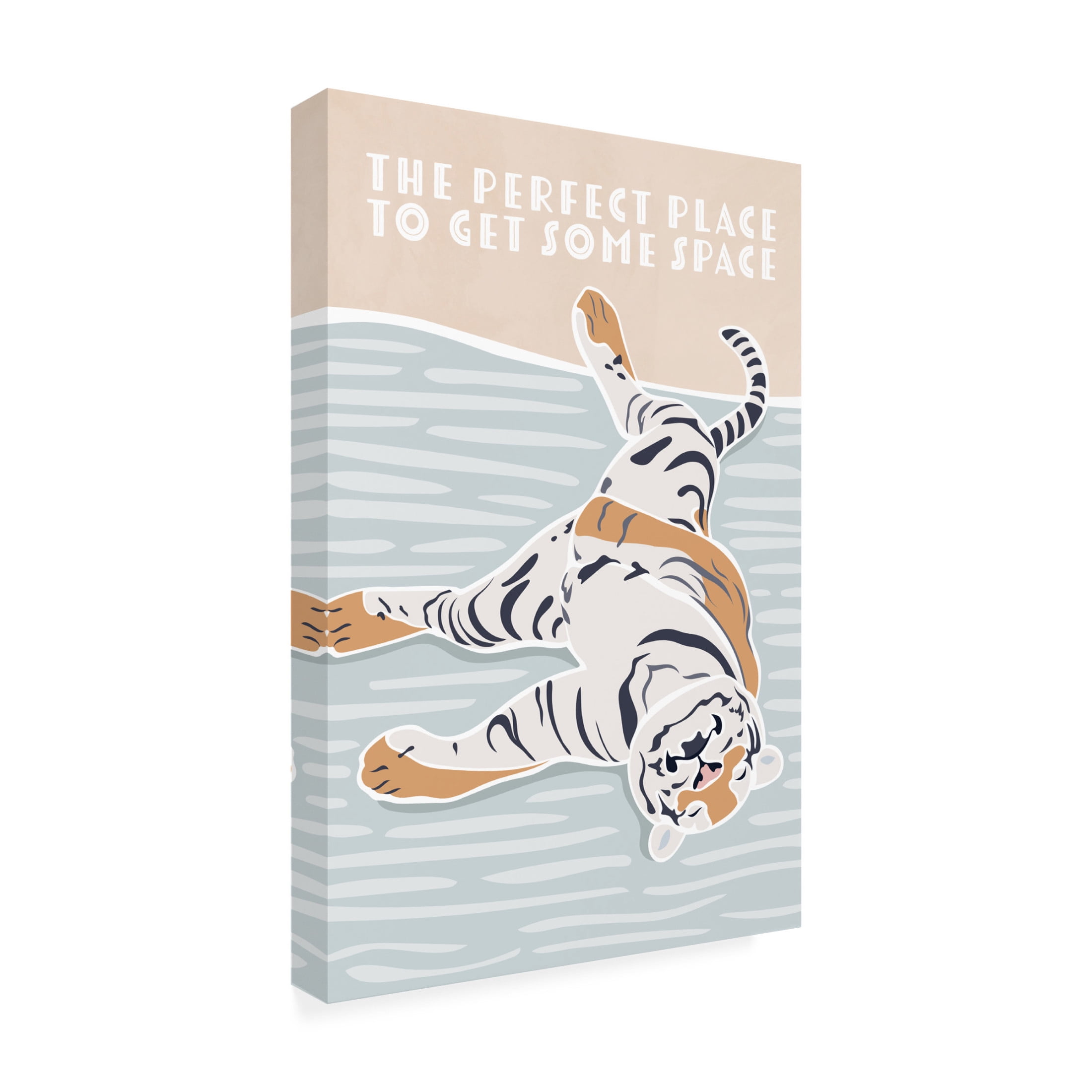Trademark Fine Art Sarah Manovski Tiger Typography Kids Quote Canvas Wall Art