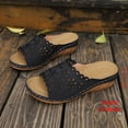 thumbnail image 6 of Dakaela Women's Platform Wedge Sandals Floral Hollow out Orthopedic Slip on Slides Casual Outdoor Walking Summer Beach Shoes Black Size 8.5, 6 of 9