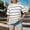 Grey, variant on Graphic Tees for Women T-Shirts T1 Striped Short Sleeved Bottoming Shirt for Women in Korean Loose Fit Top for Spring and Autumn Black 3XL